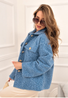 Scurtă Geacă kożuszek Warming Up albastră