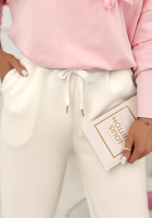 Pantaloni dresowe masełko Comfy & Trendy ecru