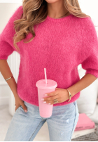 Miękki moherowy sweterek One More Hug fucsia
