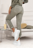 din material textil Pantaloni z cekinami Perfectly Imperfect gri