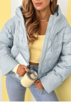 Pikowana Geacă z kapturem Must Believe albastru azuriu