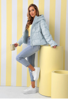 Pikowana Geacă z kapturem Must Believe albastru azuriu