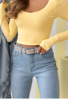 Pantaloni din denim skinny Break The Silence albastru deschis