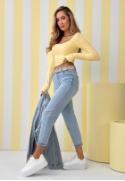 Pantaloni din denim skinny Break The Silence albastru deschis