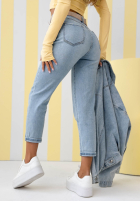 Pantaloni din denim skinny Break The Silence albastru deschis