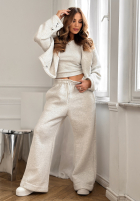 Compleu de trening Hanorac, Pantaloni i Top  3in1 Almost There camel