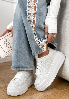 Bacheți &icirc;nalți din dantelă strălucitoare Don&rsquo;t Move