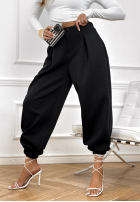 din material textil Pantaloni ze ściągaczami What You Wanted negre