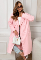 Długi Palton  Springtime Success roz pudră