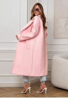 Długi Palton  Springtime Success roz pudră