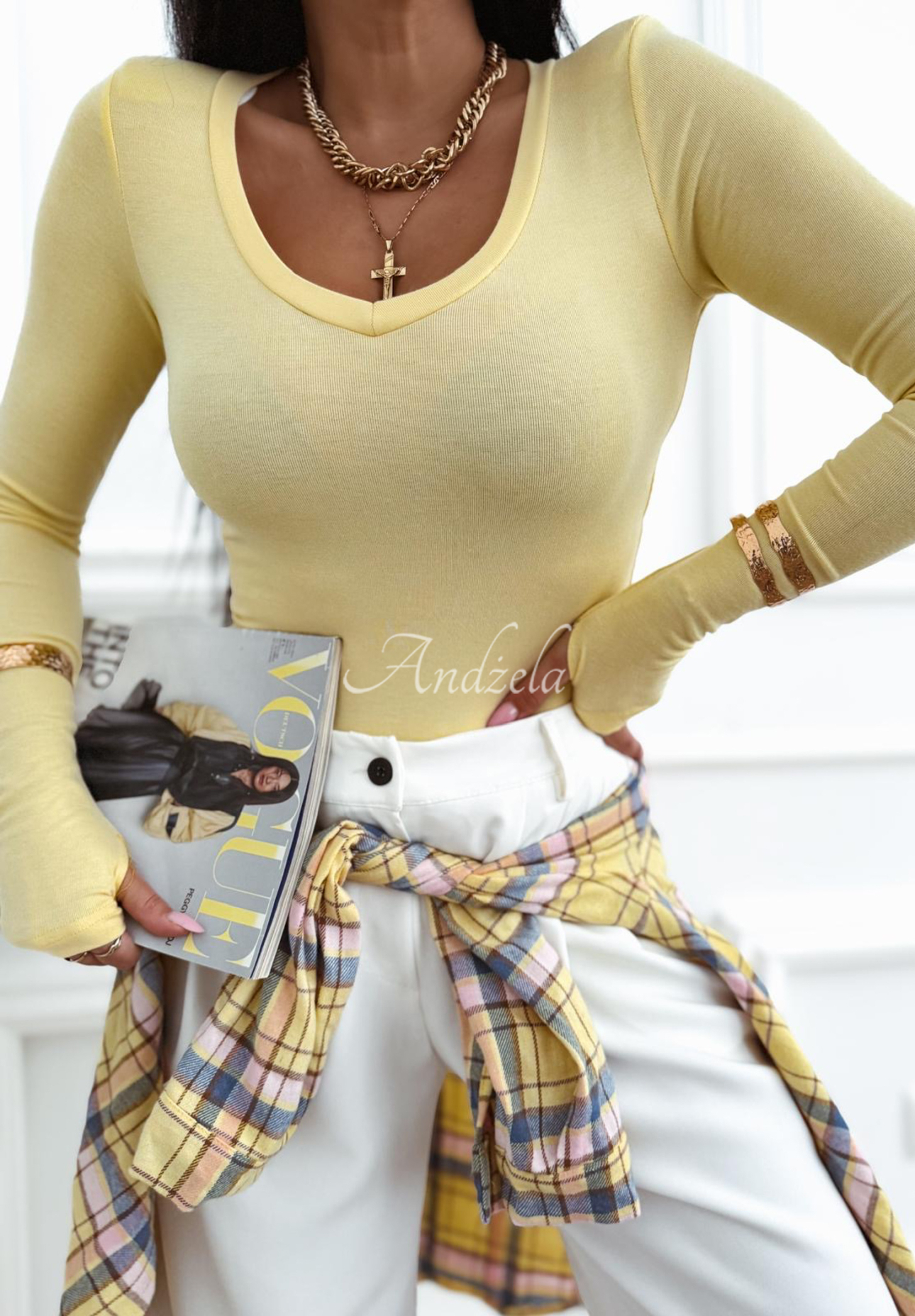 Bluză cu decolteu The Last Time