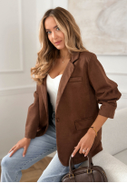 Zamszowa Sacou Good Balance ciocolatie