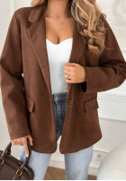 Zamszowa Sacou Good Balance ciocolatie