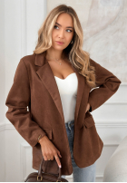 Zamszowa Sacou Good Balance ciocolatie