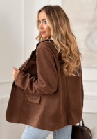 Zamszowa Sacou Good Balance ciocolatie