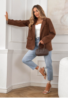 Zamszowa Sacou Good Balance ciocolatie