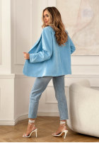 Zamszowa Sacou Good Balance albastru azuriu