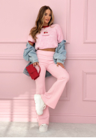 Colanți dzwony New Season Baddie roz pudră