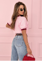 Pulover z haftowanymi wisienkami Cherry Pamour roz