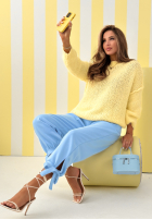 Miękki Pulover Mrs Sweet Candy galbene