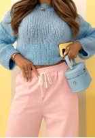 Miękki Pulover Mrs Sweet Candy albastru azuriu