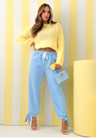 Pantaloni dresowe masełko Comfy & Trendy albastru azuriu