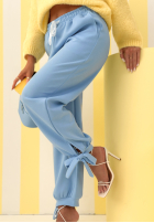 Pantaloni dresowe masełko Comfy & Trendy albastru azuriu