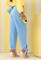 Pantaloni dresowe masełko Comfy & Trendy albastru azuriu