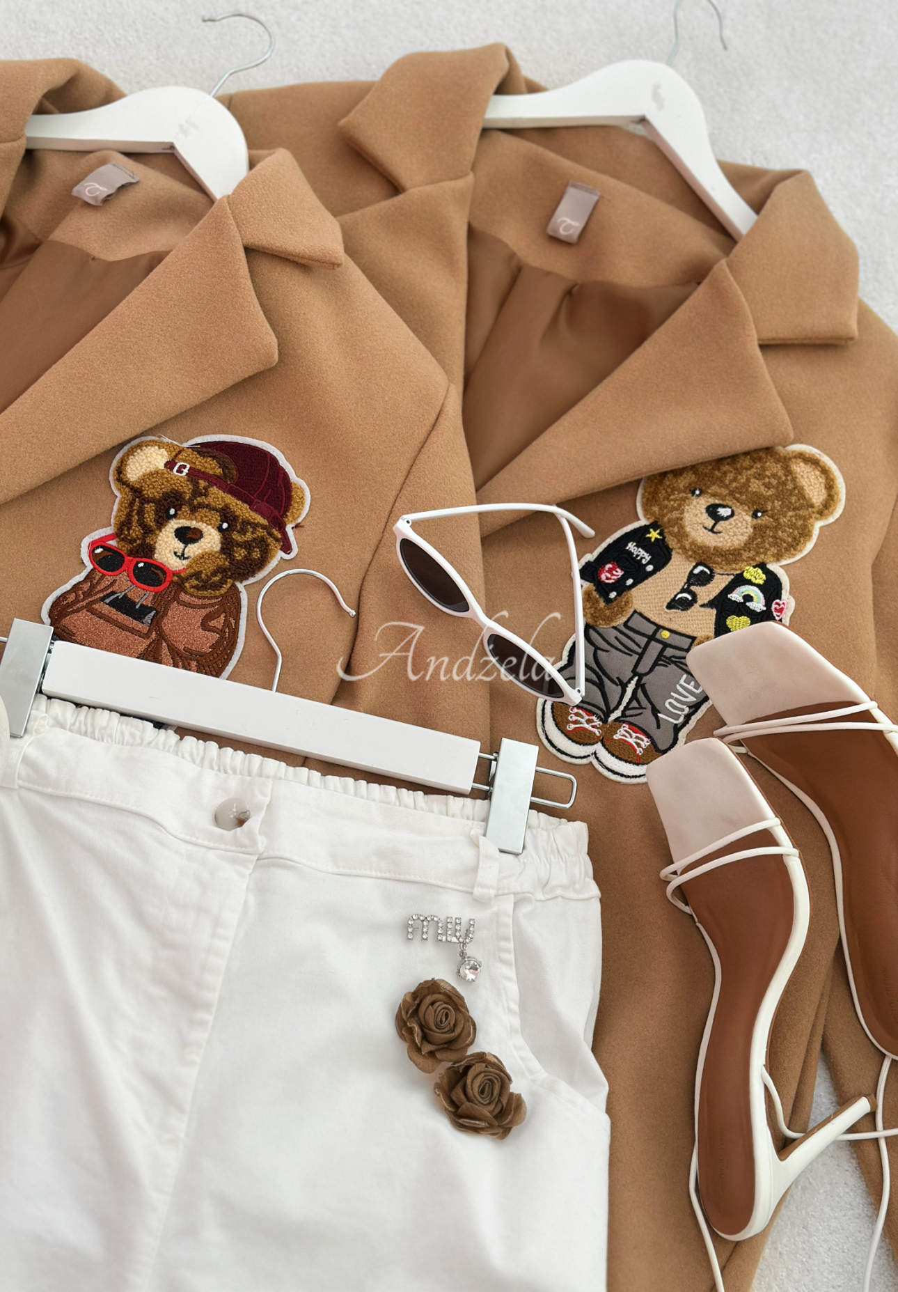 Pardesiu lung cu ursuleț Mr Teddy Times