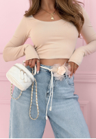 Pantaloni din denim banana Adds New Life albastru deschis