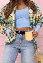 Pantaloni din denim mom fit Prime Look albastru deschis