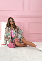 Cămașă w kratę Sunny Afternoon albastru azuriu