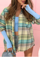 Cămașă w kratę Sunny Afternoon galben