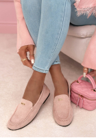 zamszowe mokasyny Smile Of Light roz pudră