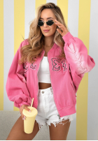 Geacă bomberka z naszywkami The Rabbit Lady roz