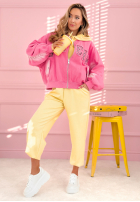 Geacă bomberka z naszywkami The Rabbit Lady roz