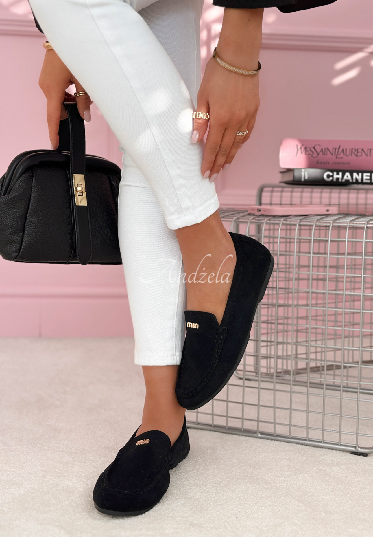 Mocasini din piele întoarsă Smile Of Light