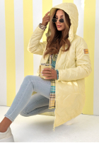 Długa Geacă z kapturem Spring Mood galben