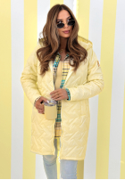 Długa Geacă z kapturem Spring Mood galben