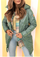 Długa Geacă z kapturem Spring Mood galben