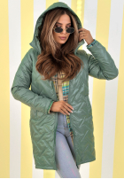 Długa Geacă z kapturem Spring Mood galben