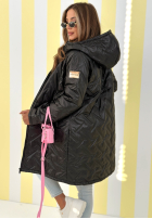 Długa Geacă z kapturem Spring Mood galben