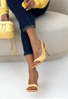 zamszowe Sandale na szpilce Miss High Heels