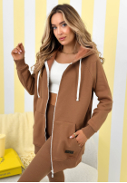 Rozpinana Hanorac z kapturem Siempre camel