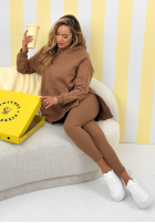 Prążkowane Colanți Siempre camel