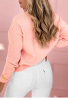 Pulover z misiem Bear Ronnie roz pudră