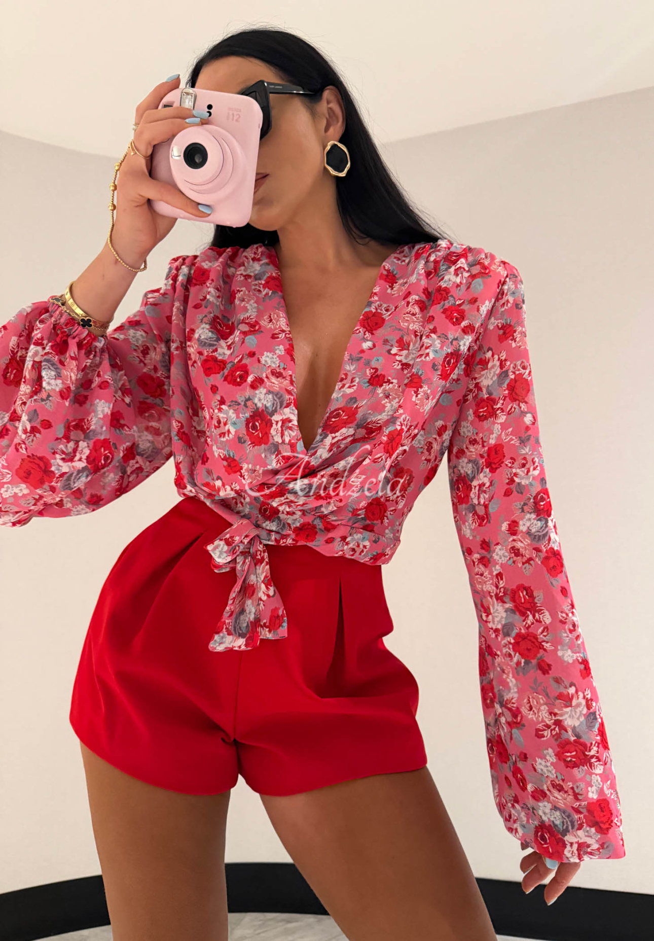 Pantaloni scurți din viscoză La Milla Off Today