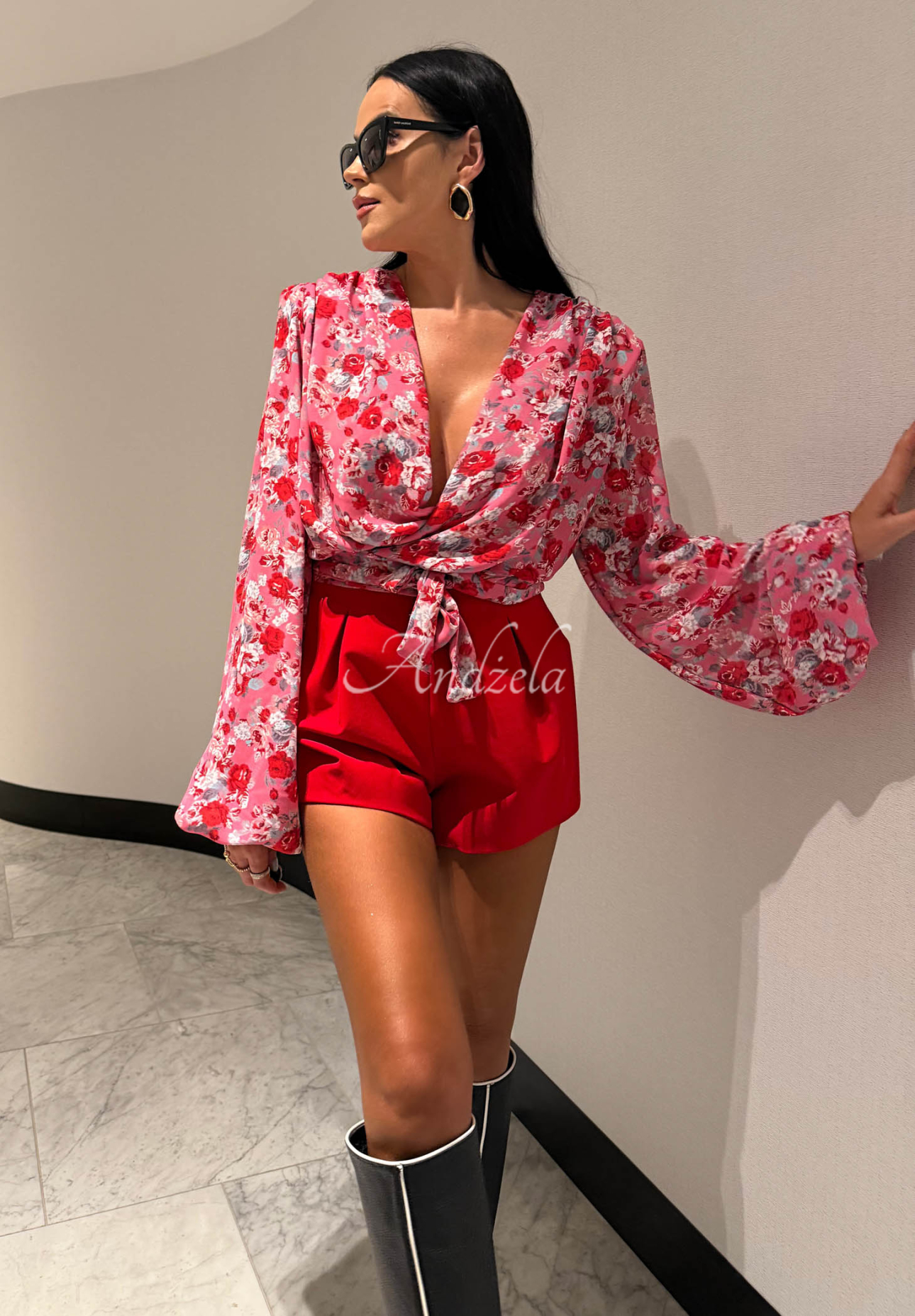 Pantaloni scurți din viscoză La Milla Off Today