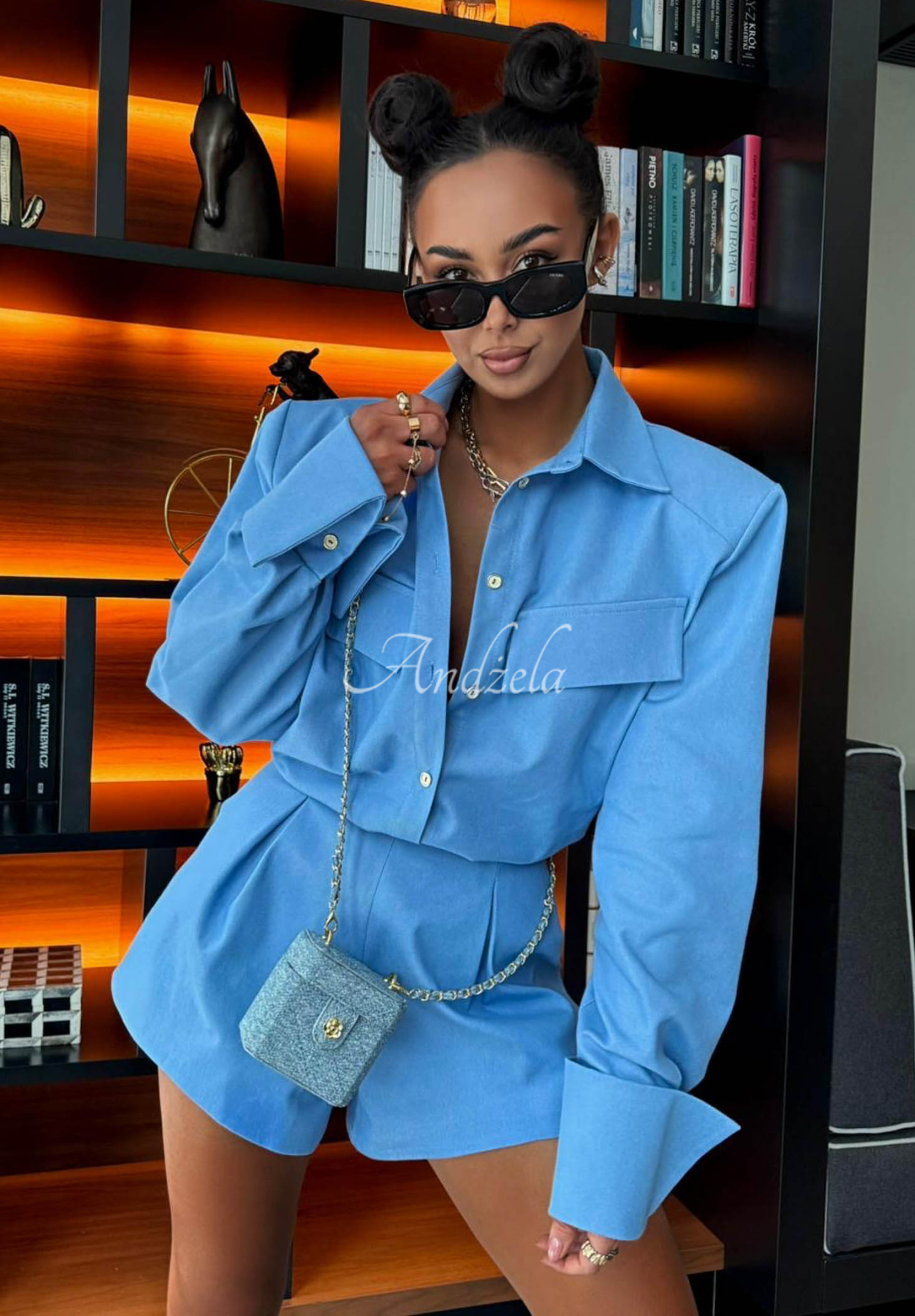 Pantaloni scurți din denim de viscoză La Milla Off Today