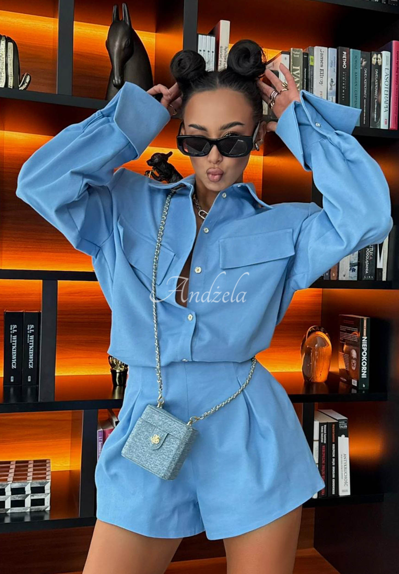 Pantaloni scurți din denim de viscoză La Milla Off Today